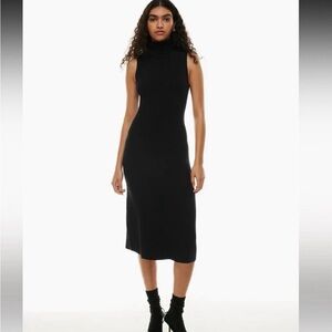 Aritzia Wilfred Black One Shoulder Dress